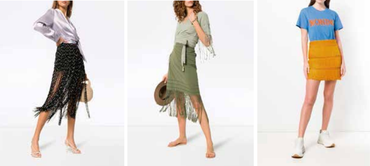 Faldas flecos