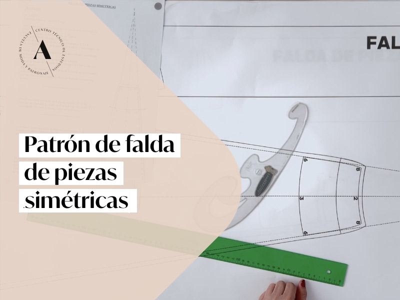 PATRÓN FALDA DE PIEZAS SIMÉTRICAS