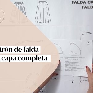 PATRÓN DE FALDA DE CAPA COMPLETA