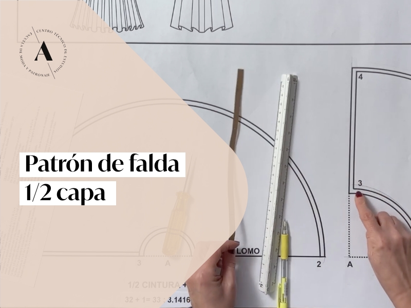 PATRÓN DE FALDA 1/2 CAPA