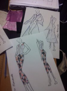 bocetos ropa femenina