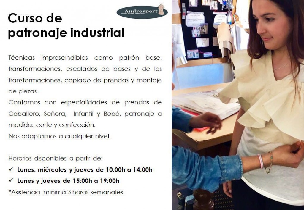 curso de patronaje industrial andrespert